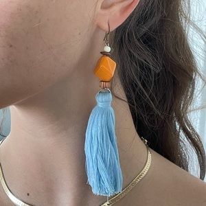 Tassel statement earrings